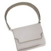 Vava sac à main cuir gris clair de forme rectangulaire signé Marge Sherwood