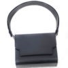 Vava sac à main cuir noir de forme rectangulaire signé Marge Sherwood