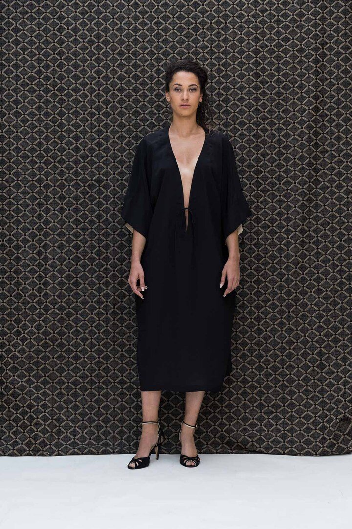 Black Silk Dress