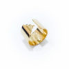 bague graphique d'inspiration inca en vermeil
