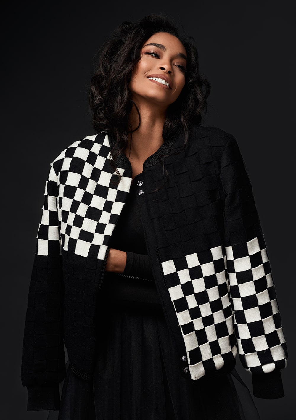 Blouson bomber - Laine et cachemire - Leïla Boussera - Image 2 Blouson bomber - Laine et cachemire - Leïla Boussera - Image 2