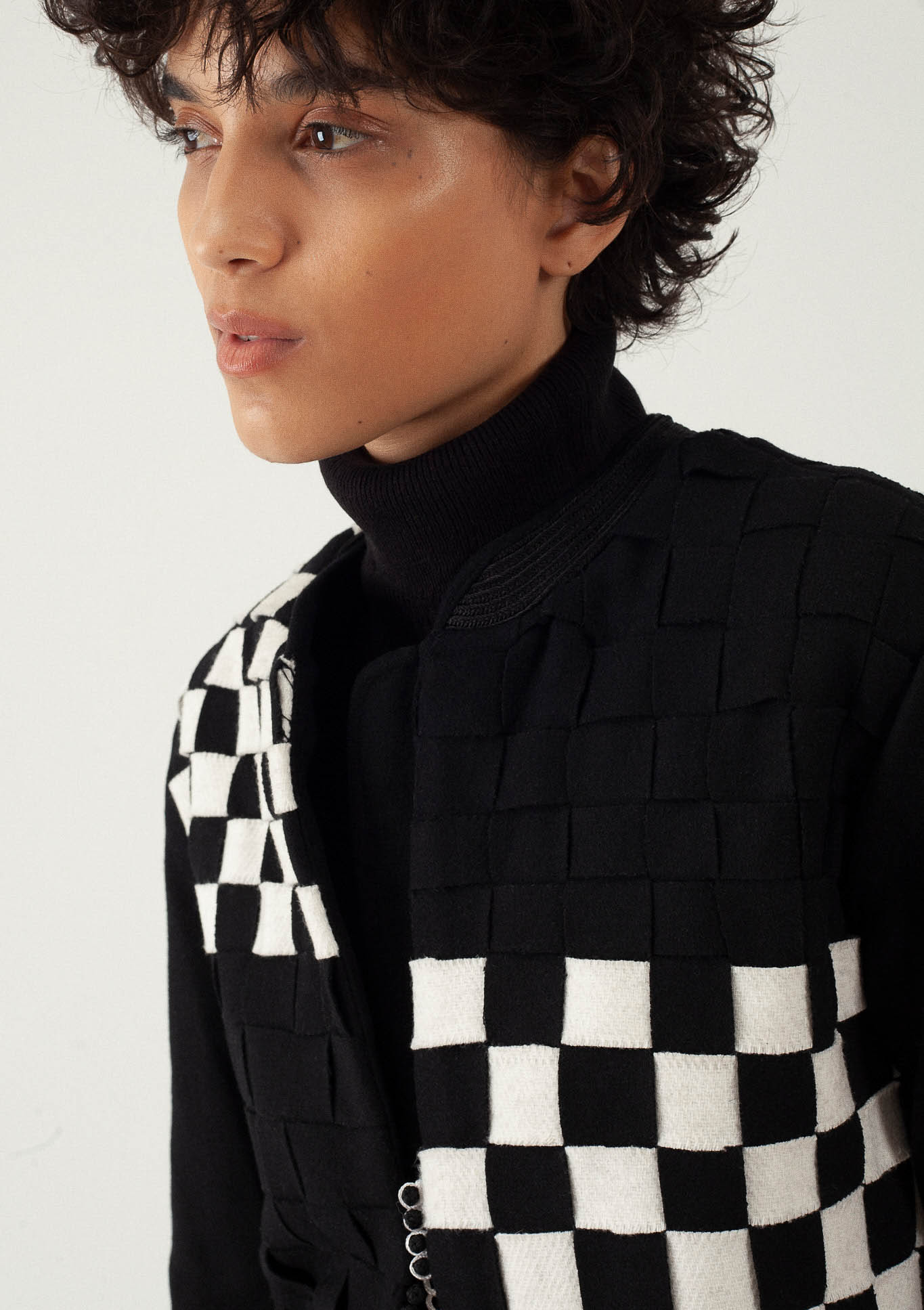 Blouson bomber - Laine et cachemire - Modèle B - Leïla Boussera - Image 2 Blouson bomber - Laine et cachemire - Modèle B - Leïla Boussera - Image 2