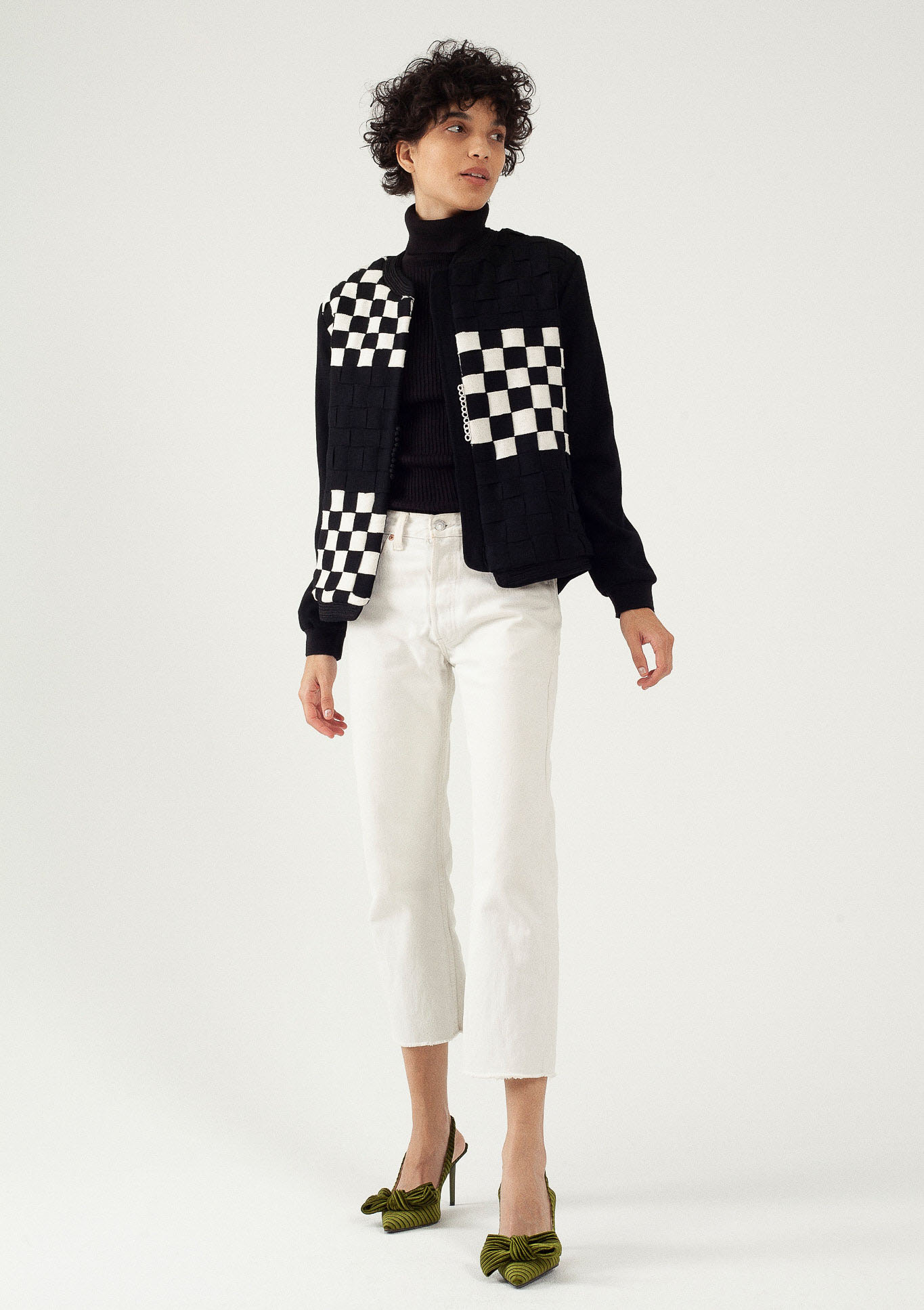 Blouson bomber - Laine et cachemire - Modèle B - Leïla Boussera - Image 1 Blouson bomber - Laine et cachemire - Modèle B - Leïla Boussera - Image 1