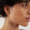 Boucle d'oreille de forme organic fait main Bresma affaires Étrangères