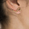 Boucles d'oreilles en laiton a puce