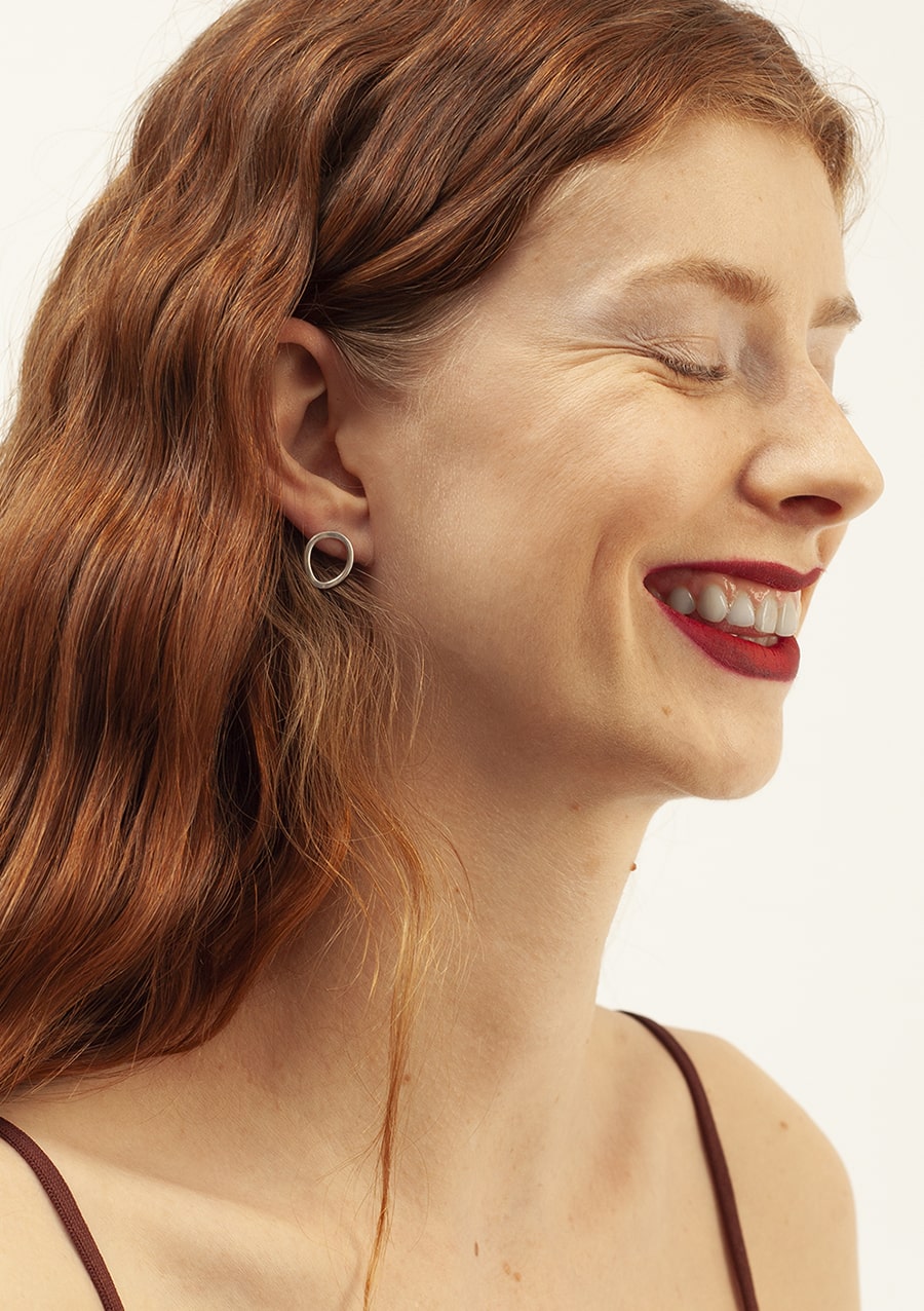 Boucles d'oreilles bulles Nabia S I Argent I vue principale 2 I Label AÉ Paris Boucles d'oreilles bulles Nabia S I Argent I vue principale 2 I Label AÉ Paris