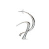 Boucle d’oreille parallel – En argent – Imminent Fantasma | Label AÉ Paris