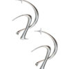 Boucles d’oreilles parallel – En argent – Imminent Fantasma | Label AÉ Paris