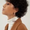 Boucles d'oreilles à perles pendantes de la créatrice Nina Janvier