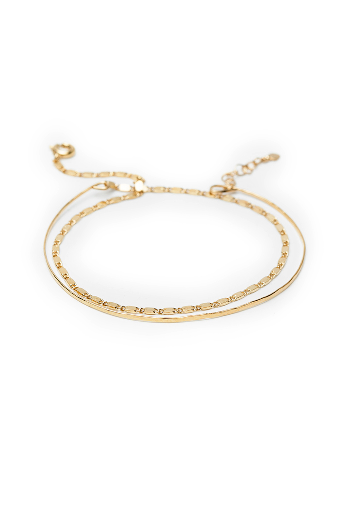 Bracelet double jonc en or I Laëtitia Piffeteau I Label AÉ Paris Bracelet double jonc en or I Laëtitia Piffeteau I Label AÉ Paris