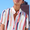 Chemise en soie et manches courtes