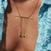 Collier long doré a l'or 24k