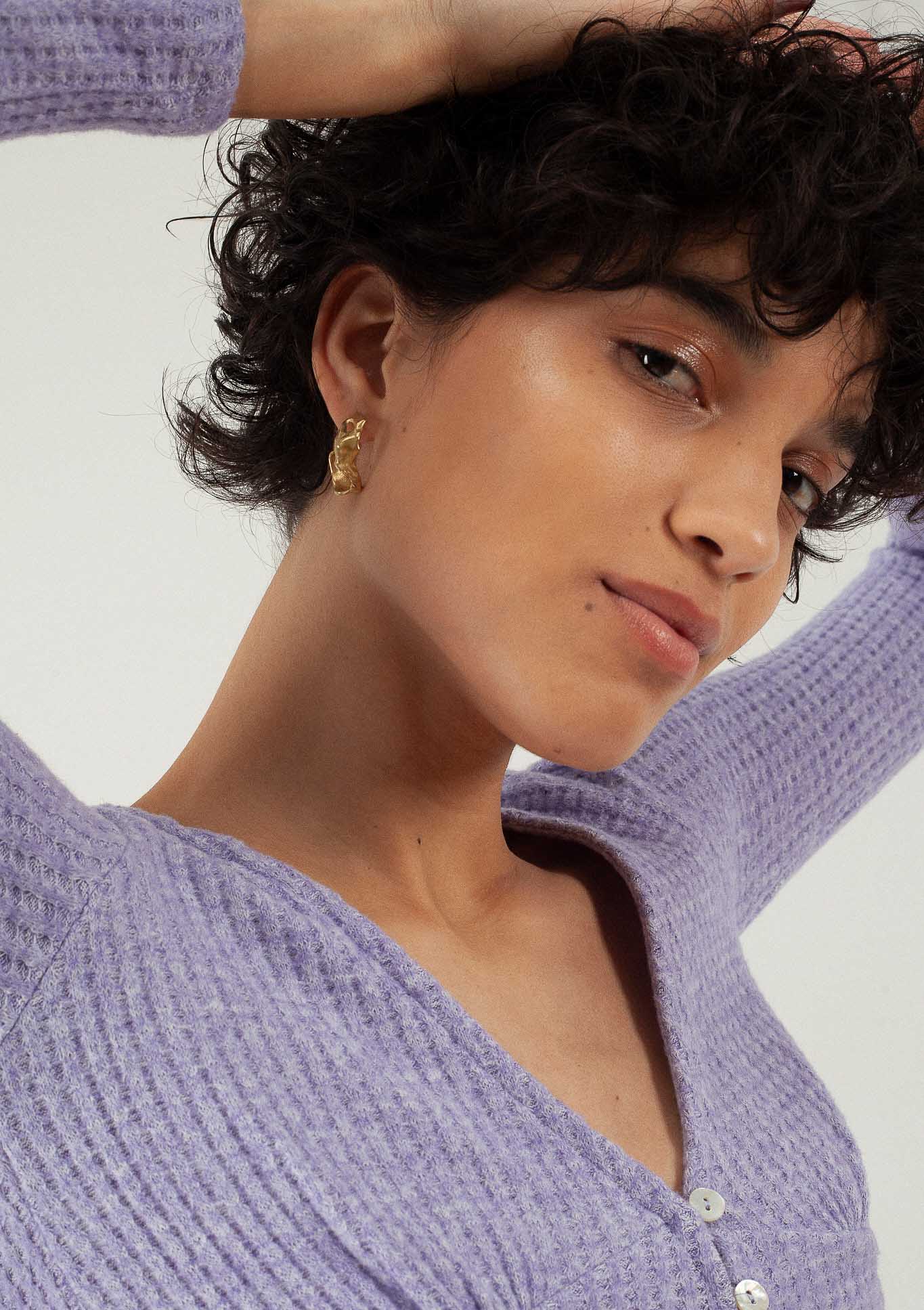 Boucle d'oreille créole fait main Bresma Affaires étrangères Paris Boucle d'oreille créole fait main Bresma Affaires étrangères Paris
