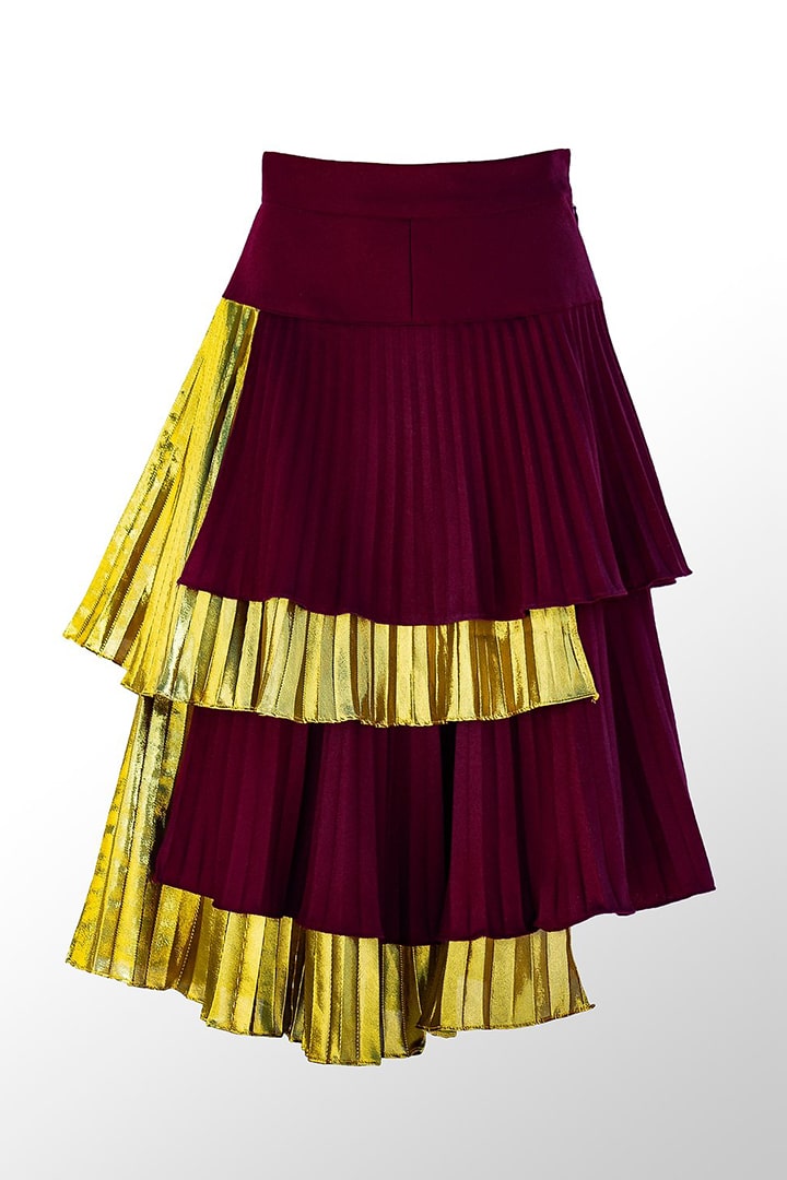 Jupe midi asymétrique – Bi-matière en laine et soie | Label AÉ Jupe midi asymétrique – Bi-matière en laine et soie | Label AÉ