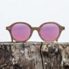 Lunette de soleil en bois de noyer - Verre rouge - Wood Light - JFK