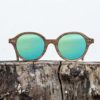 Lunette de soleil en bois de noyer - Verre vert - Wood Light - JFK