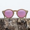 Lunette de soleil en bois de noyer - Verre rouge - Wood Light - MXP