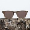 Lunette de soleil en bois de noyer - Verre brun- Wood Light - CFE
