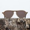 Lunette de soleil en bois de noyer - Verre brun - Wood Light - LAX