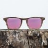 Lunette de soleil en bois de noyer - Verre rouge- Wood Light - CFE