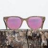 Lunette de soleil en bois de noyer - Verre rouge- Wood Light - NTR