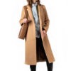 Manteau long en laine avec passant à la taille LOOKAST.