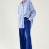 Pantalon en laine et cachemire indigo du créateur Tremblepierre - image 1