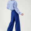 Pantalon en laine et cachemire indigo du créateur Tremblepierre - image 4
