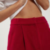 Pantalon large en laine et cachemire fuchsia du créateur Tremblepierre - image 2