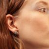 Puces d'oreilles I En argent massif I Vu en détail I Nina.Janvier I Label AÉ Paris