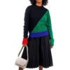 Pull en laine multicolore à manches longues Rocketxlunch