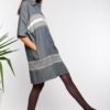 Robe chemise midi I En coton tissé à la main I Anissa Aïda I Vue de profil I Label AÉ Paris